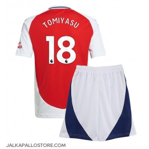 Arsenal Takehiro Tomiyasu #18 Kotipaita Lapsille 2024-25 Lyhythihainen (+ shortsit)